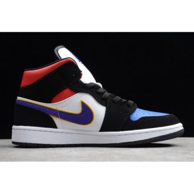 Nike Erkek Air Jordan 1 Mid Se Mor / Kırmızı Basketbol Ayakkabısı Türkiye - 6IYVGLFV